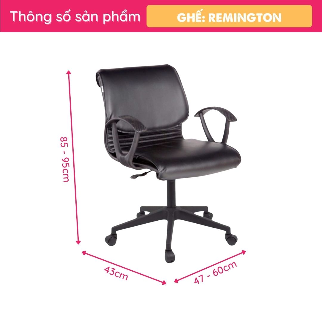 Ghế xoay nhân viên SMLIFE Remington