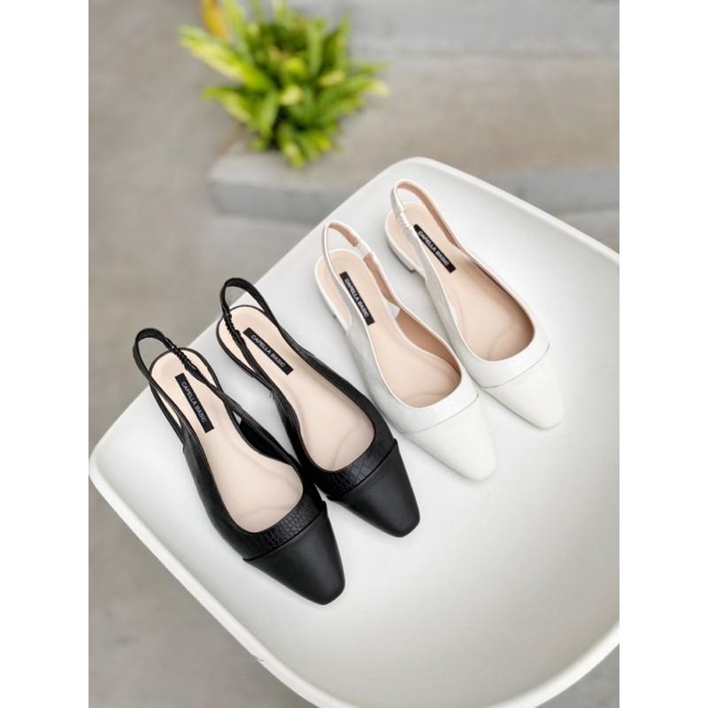 GIÀY SLINGBACK ĐẾ BỆ VÁ MŨI GÓT BẰNG 1,5 PHÂN B09