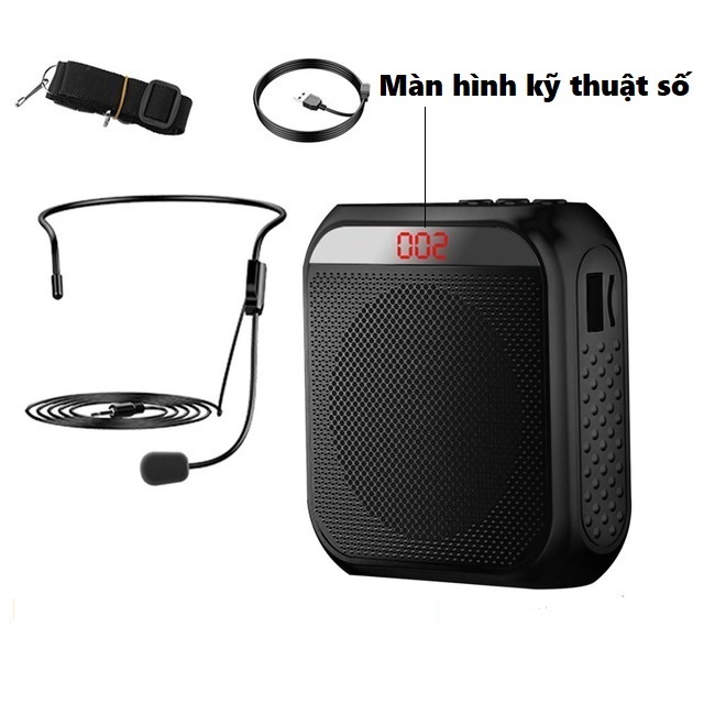 Loa trợ giảng có dây S17 âm thanh Hi-Fi, pin bền, công suất lớn màu đen