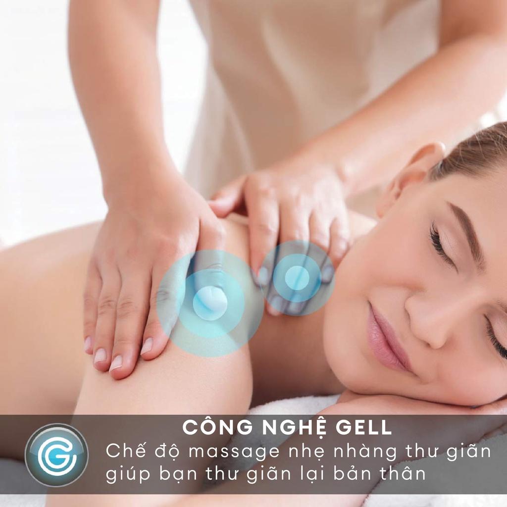 Đai massage cổ vai gáy &amp; toàn thân công nghệ GEL kèm nhiệt dùng pin sạc Homedics NMS-685