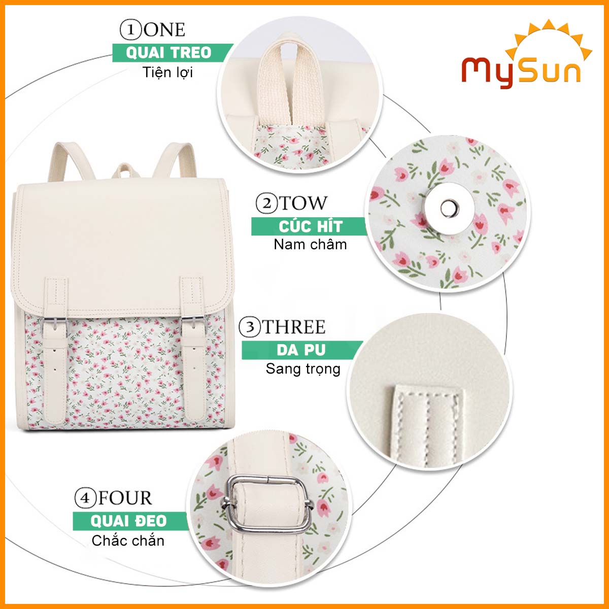 Túi xách nữ sang chảnh đeo chéo nhiều ngăn đi làm công sở cao cấp MySun Juliet