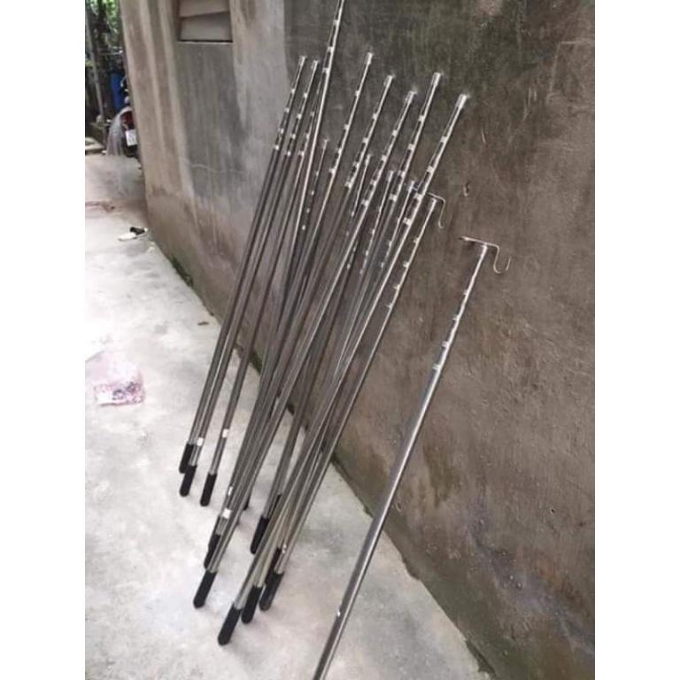 Có quà tặng đi kèm Sào bẫy chim, sào cheo lồng chim, sào rút inox đa năng đủ size từ 1m7 - 7m - sa