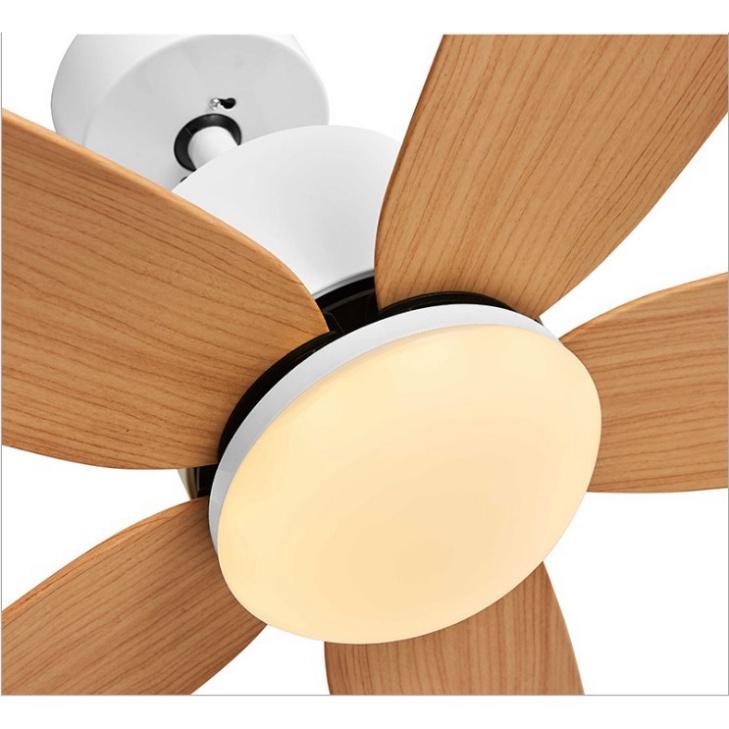 Quạt Trần nguyên nhân DC Lõi Đồng Công Xuất 90W Có Đèn LED, Có Điều không chạm Tặng Móc cao su thiên nhiên treo quạt