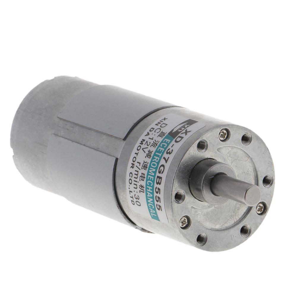 XD-37GB555 DC12V 15W 30RPM Micro Gear Motor High  Adjustable Speed