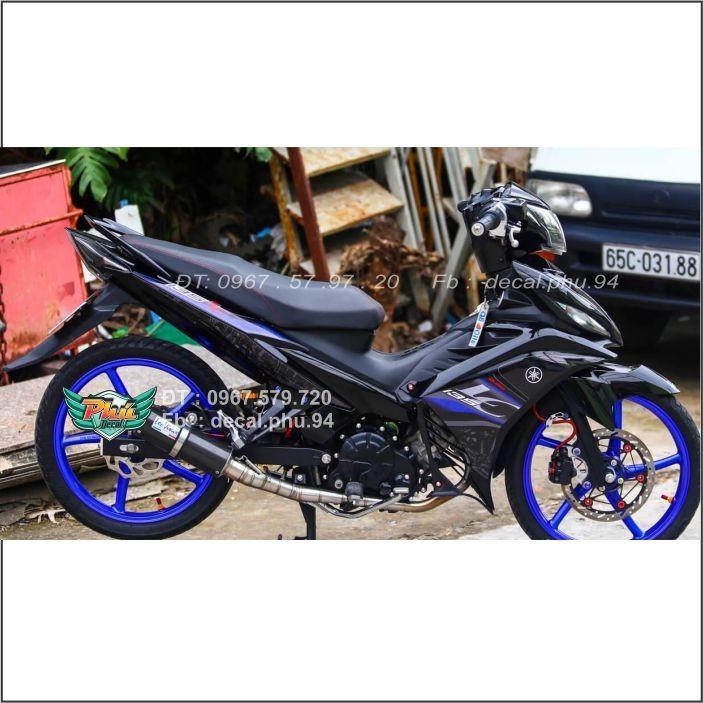 Tem Exciter 135 Lc đen xám xanh