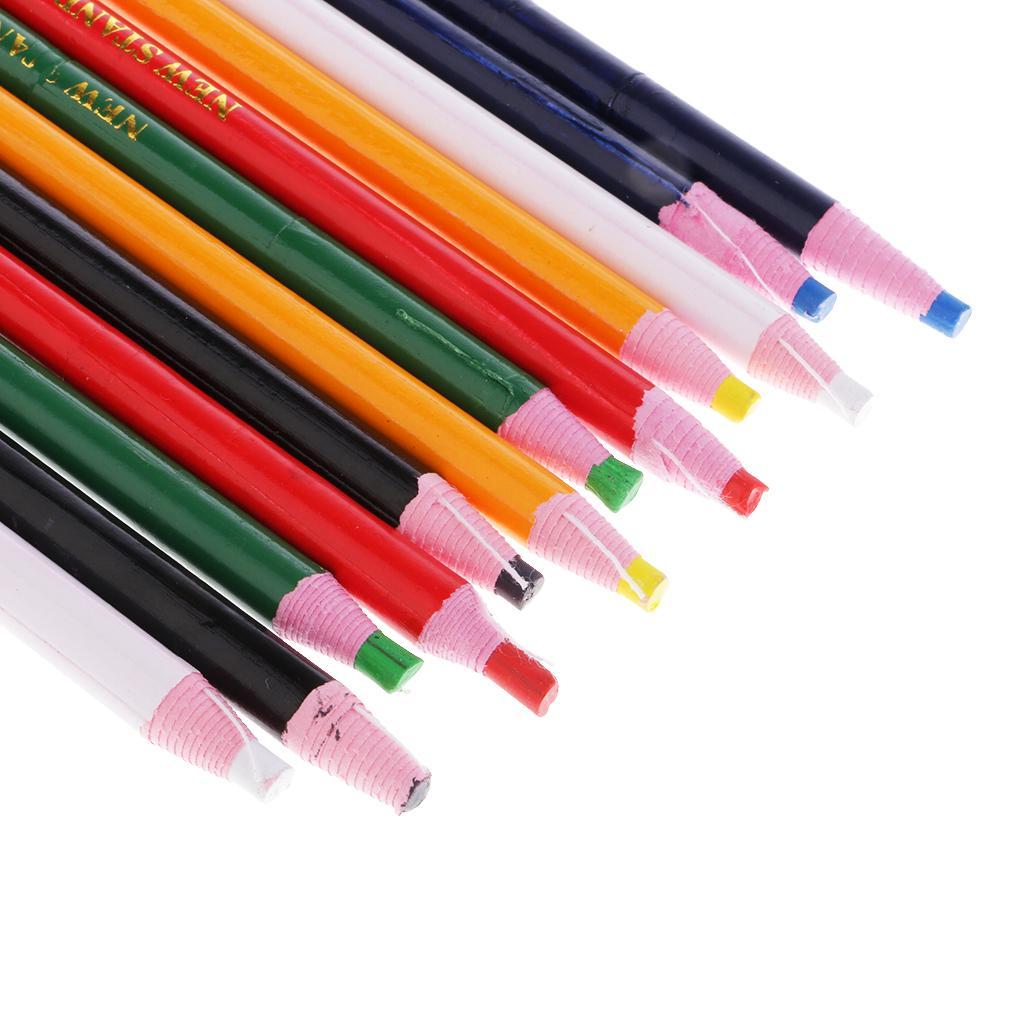 14Pcs Peel Off Wax Pencil For Metal Glass Fabric Sewing Tailor Chalk Pencil