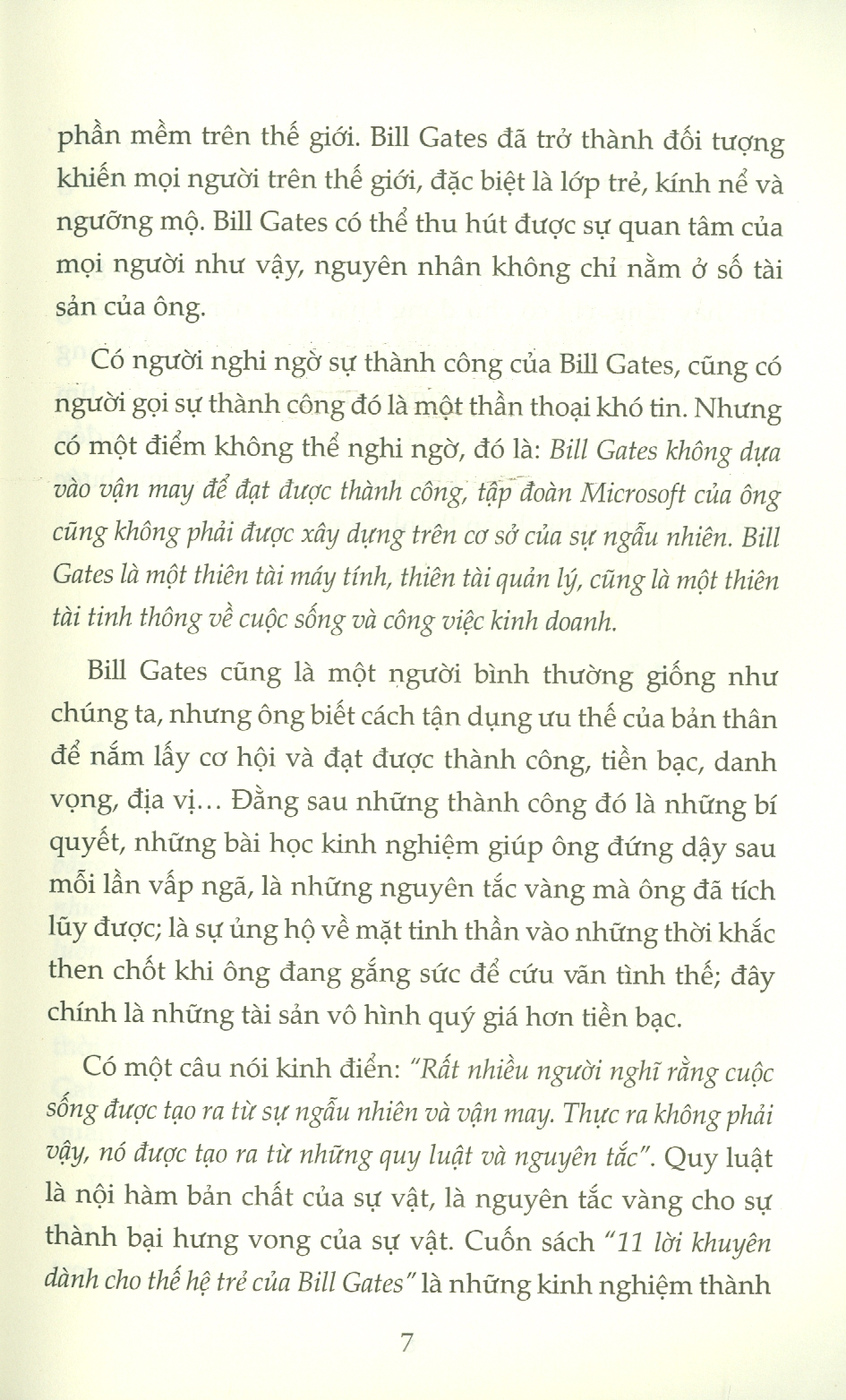 11 Lời Khuyên Dành Cho Thế Hệ Trẻ Của Bill Gates