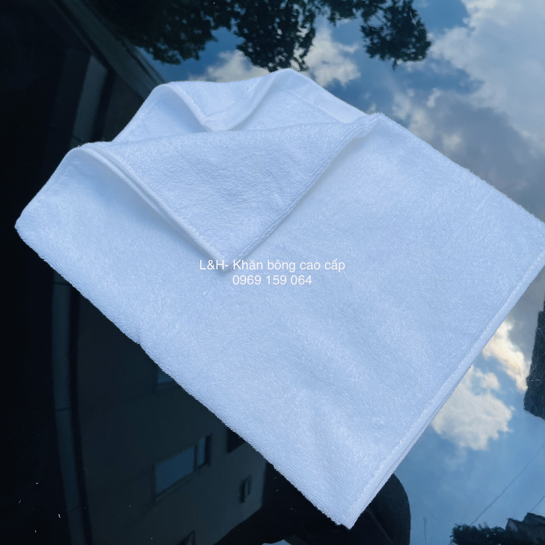 Khăn tắm, khăn lau tóc hoa dâu Tân Thịnh, 35x80cm siêu thấm hút