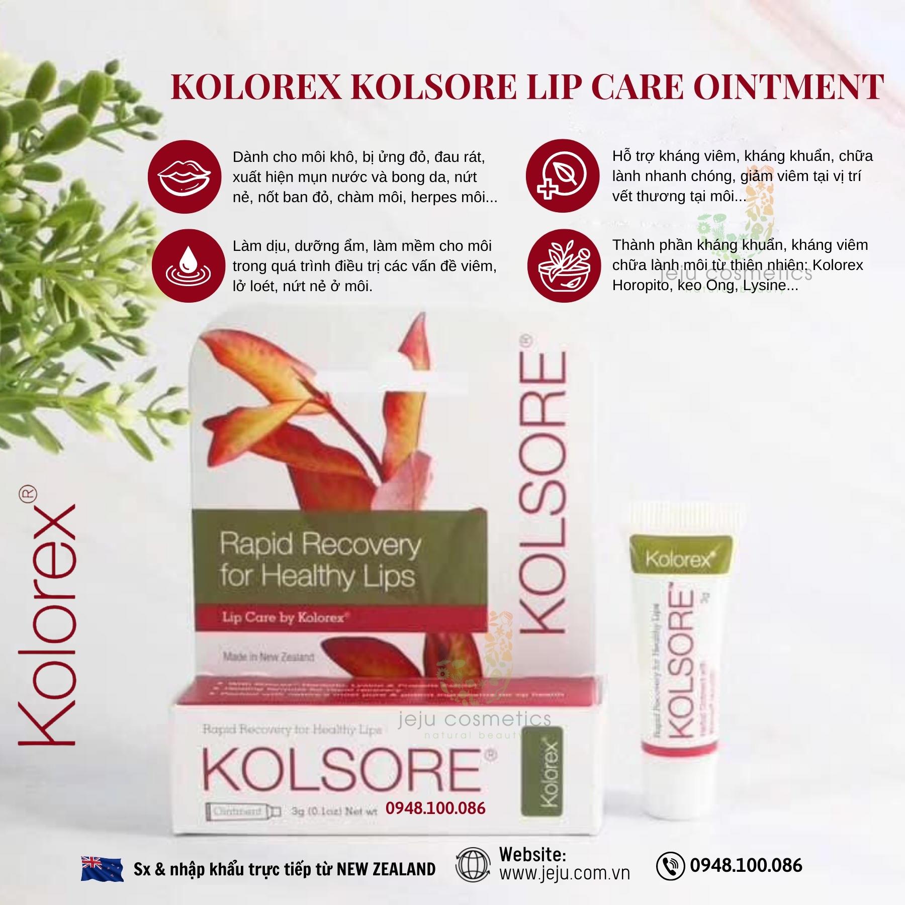 Kolorex Kolsore Lip Care Ointment 5gr