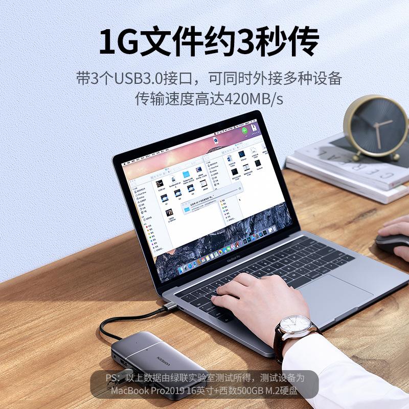 Thuận lợi nhất Green Union Typec docking station M.2 hộp ổ cứng thể rắn trung tâm bộ mở rộng dòng chia thành hdmi đa giao diện sata sang s
