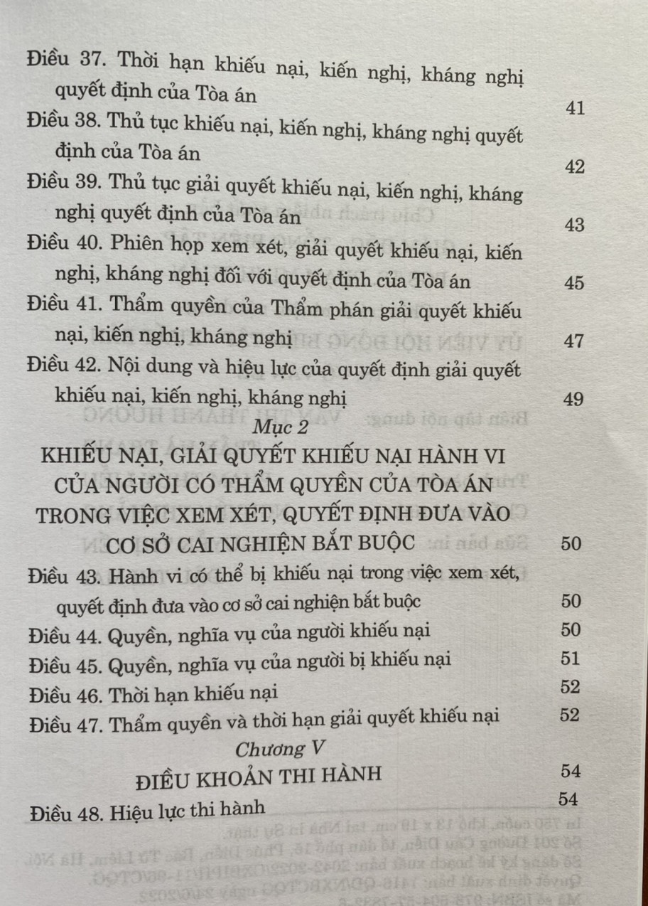 Pháp Lệnh Trình Tự, Thủ Tục Toà Án Nhân Dân Xem Xét Quyết Định  Việc Đưa Người Nghiện Ma Tuý Từ Đủ 12 Tuổi Đến Dưới 18 Tuổi Vào Cơ Sở Cai Nghiện Bắt Buộc