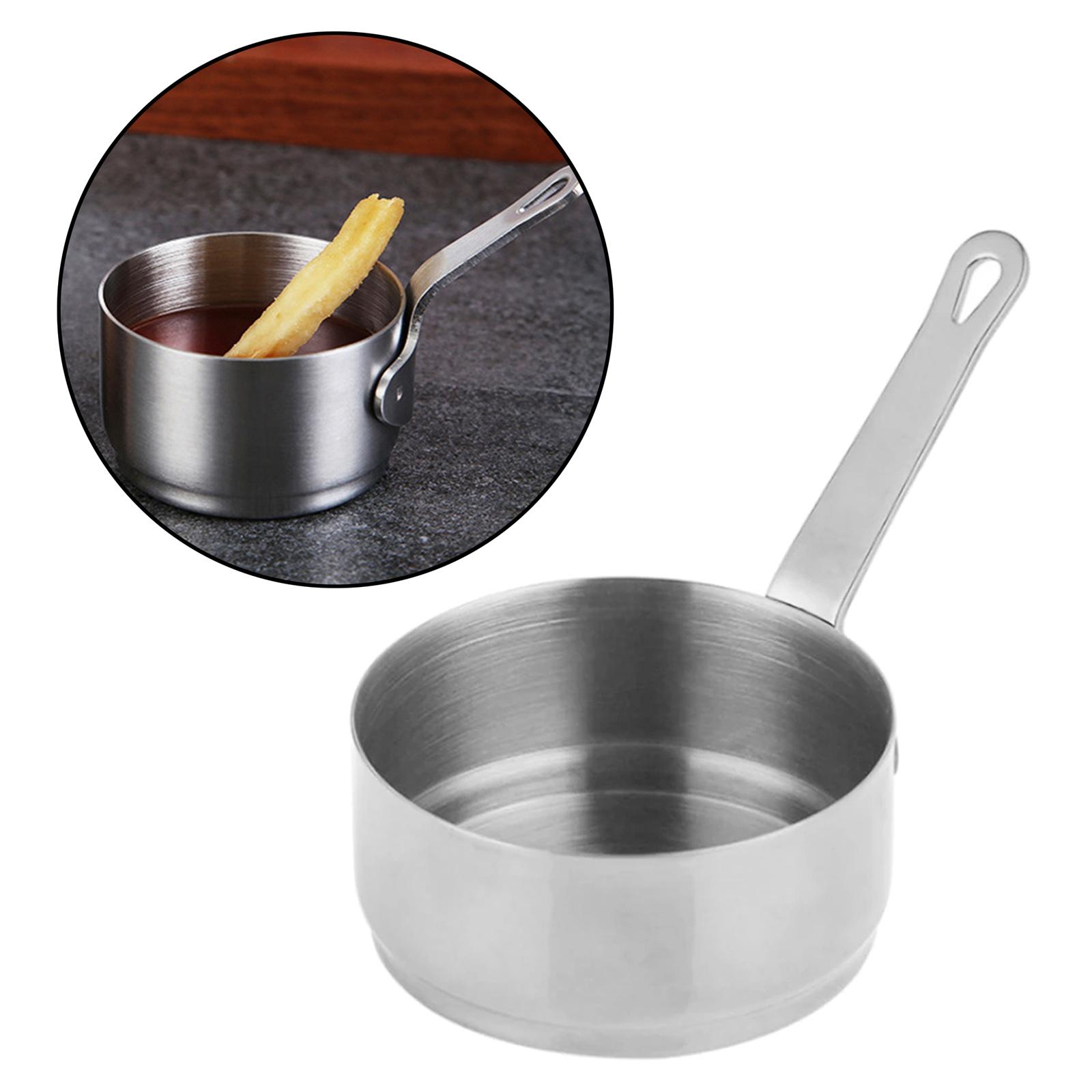 Sauce Dipping Bowl Condiment Tapas Salad Dip Sauce Stainless Steel