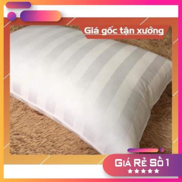 Vỏ gối(Áo Gối )Cotton Trắng Sọc 40×60cm.50×70cm.35×105cm