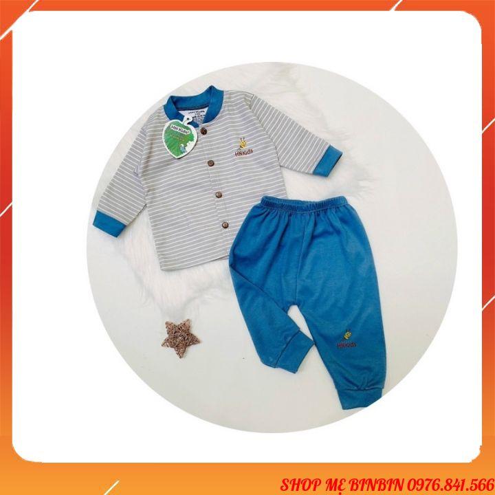 Bộ dài tay thu đông chất nỉ HNKIDS cho bé trai bé gái từ sơ sinh tới 1 2 3 4 5 6 7 8 9 10 11 12 13 14 15 16 17 18 tháng