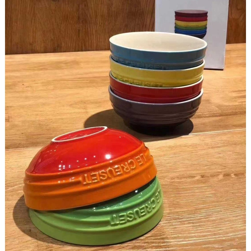 Bộ 6 Bát Tô Ăn Mì Ăn Phở Le Creuset, Size 15,5cm, Bộ Bát Gốm Sứ Cao Cấp, Giữ Nhiệt Vượt Trội, An Toàn Cho Tủ Đông, Lò Nướng, Lò Vi Sóng, Nhập Pháp