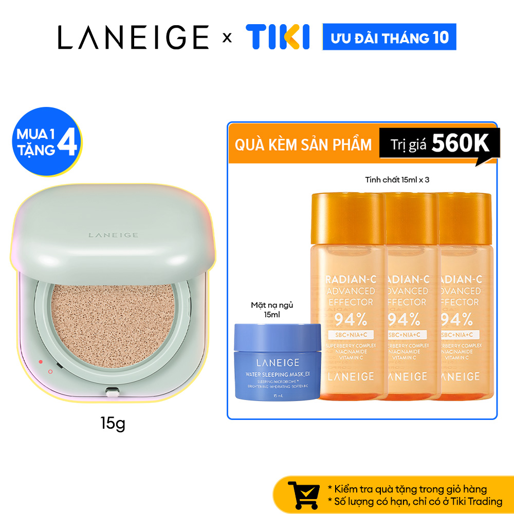 Phấn Nước Trang Điểm Kiềm Dầu Thế Hệ Mới Cho Lớp Nền Mịn Lì Laneige Neo Cushion Matte 15g