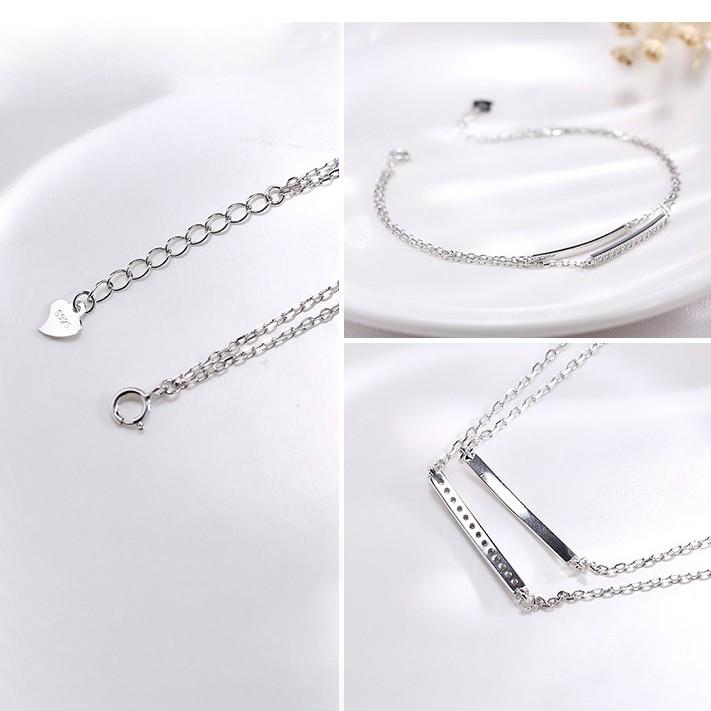 Vòng Tay Nữ Bạc Ý Cao Cấp Đơn Giản Thanh Lịch L2556 - Bảo Ngọc Jewelry