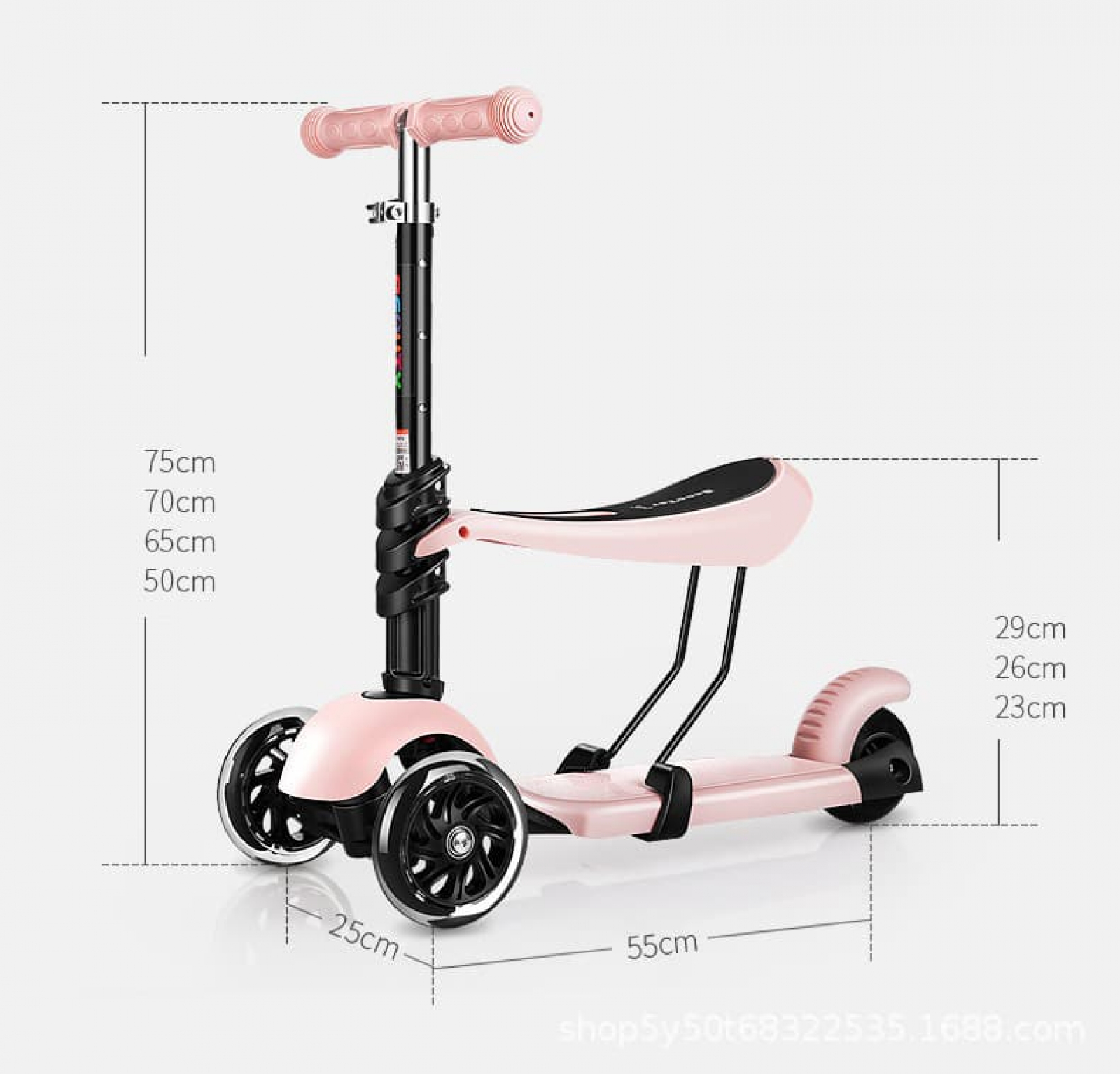 Xe scooter 3 bánh cho bé đa năng 2 in 1  045