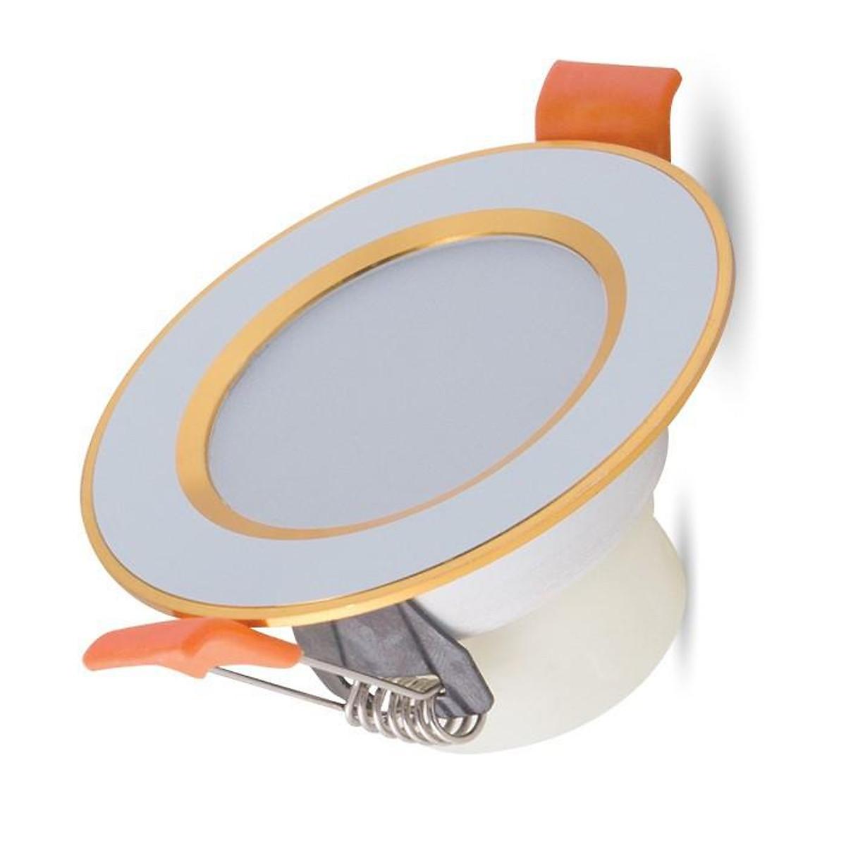Đèn LED âm trần đổi 3 màu 3W Rạng Đông, khoét lỗ 60, vỏ nhôm đúc -