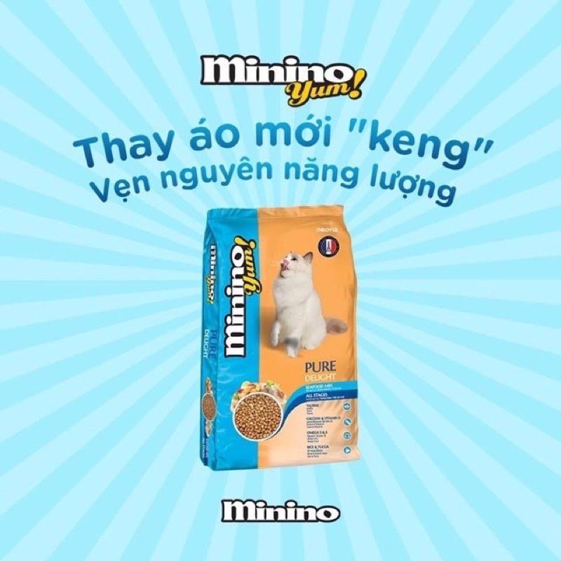 Hạt thức ăn MINIMO YUM vị hải sản gói 1.5kg dành cho mèo mọi lứa tuổi