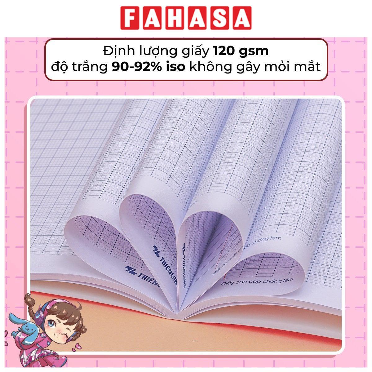 Tập Học Sinh Giấy Chống Lem - 4 Ô Ly Vuông - 96 Trang 120gsm - Thiên Long NB-121/AK - Nhân Vật Akooland Cici
