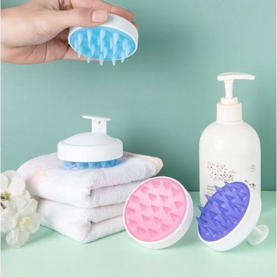 Lược gội đầu gai silicon làm sạch da đầu/ Tẩy tế bào chết - Lược massage da đầu Duashop