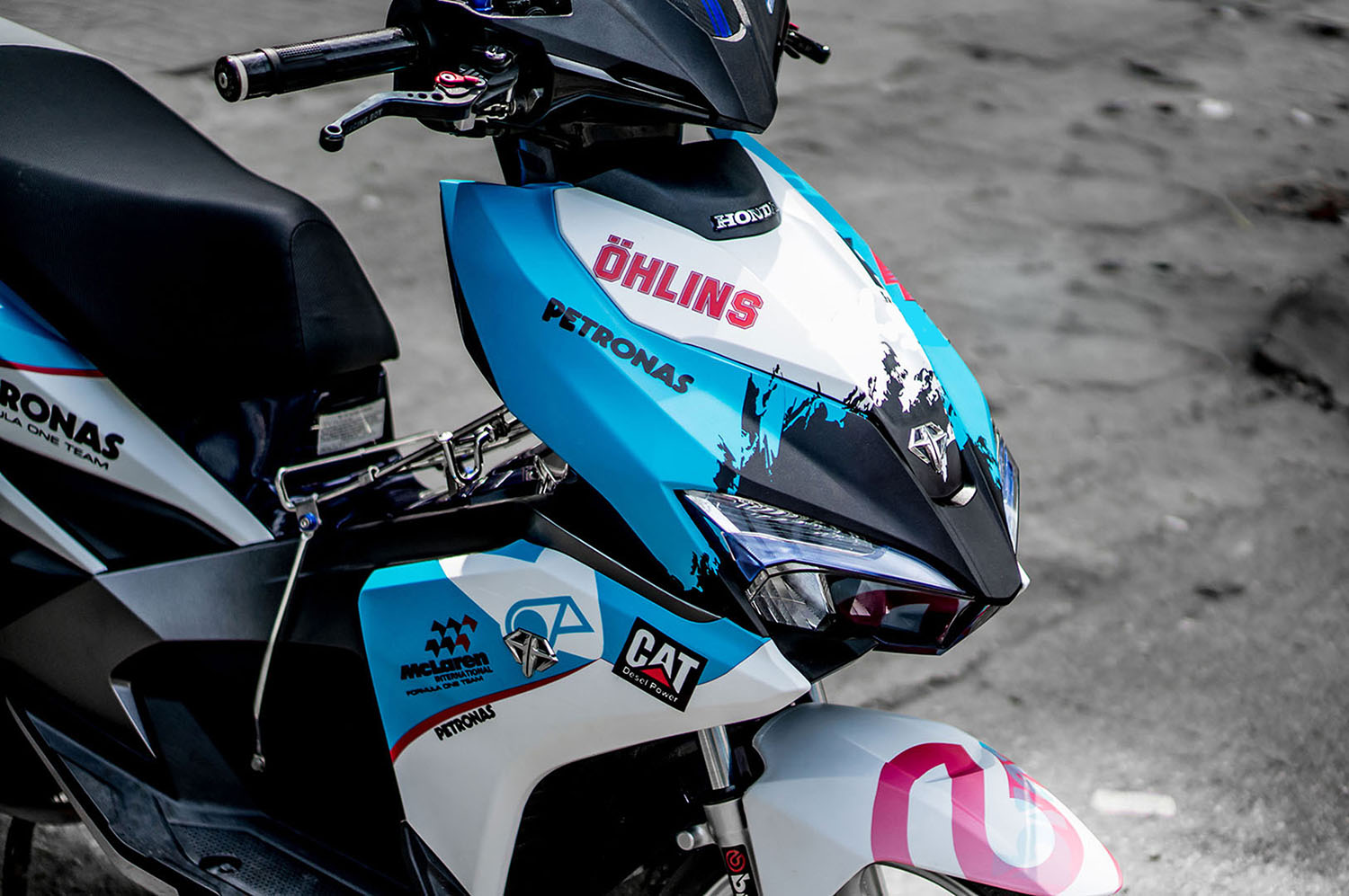 Tem trùm AirBlade 2016 Blue Petronas