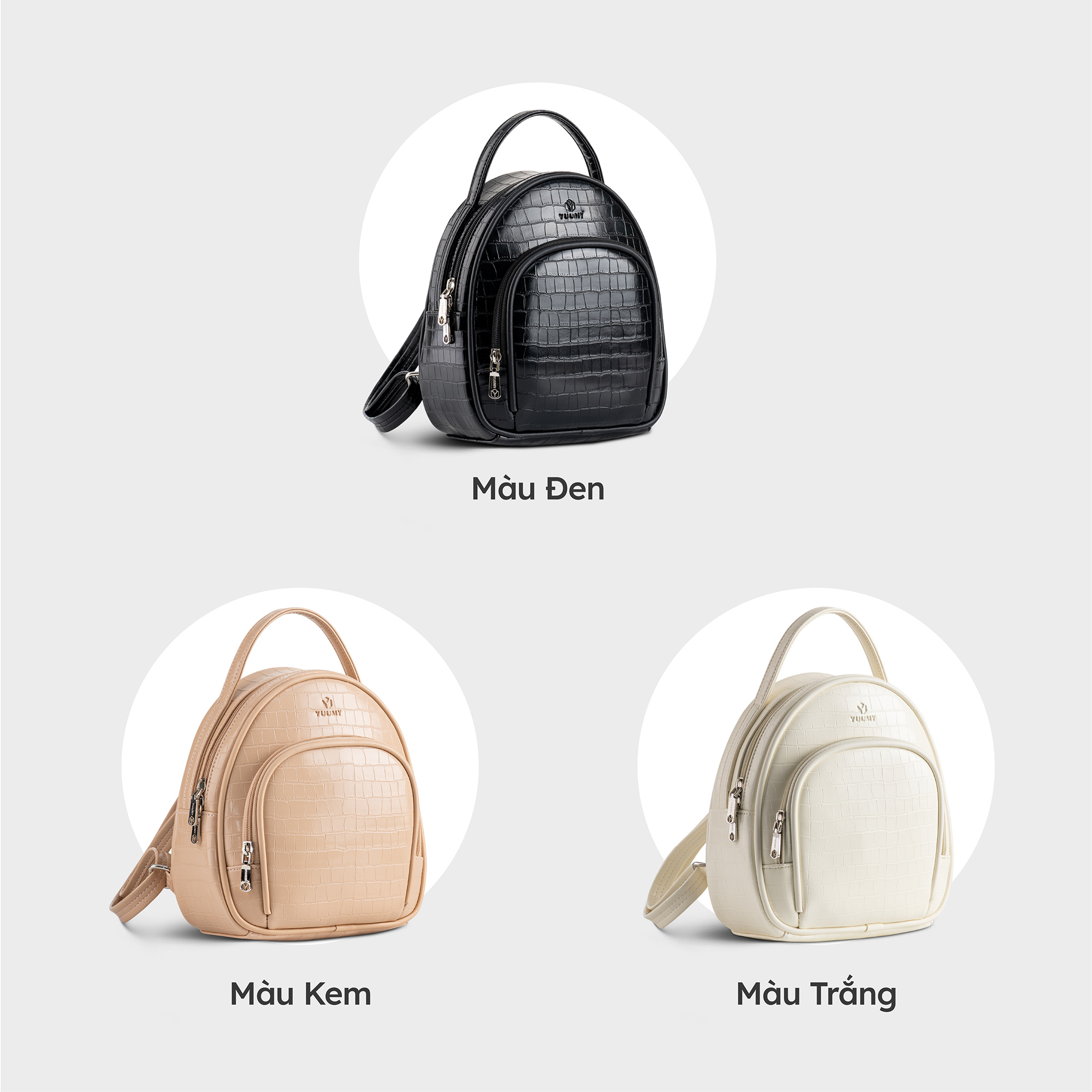 Balo Yuumy ( Thời trang nữ mini phong cách năng động - Balo da Seasand YBA91 )