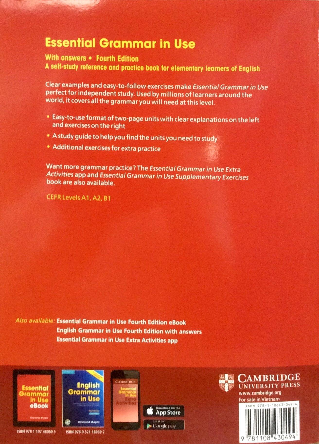 Sách ngoại văn: Sách - English Grammar in Use Book w Ans