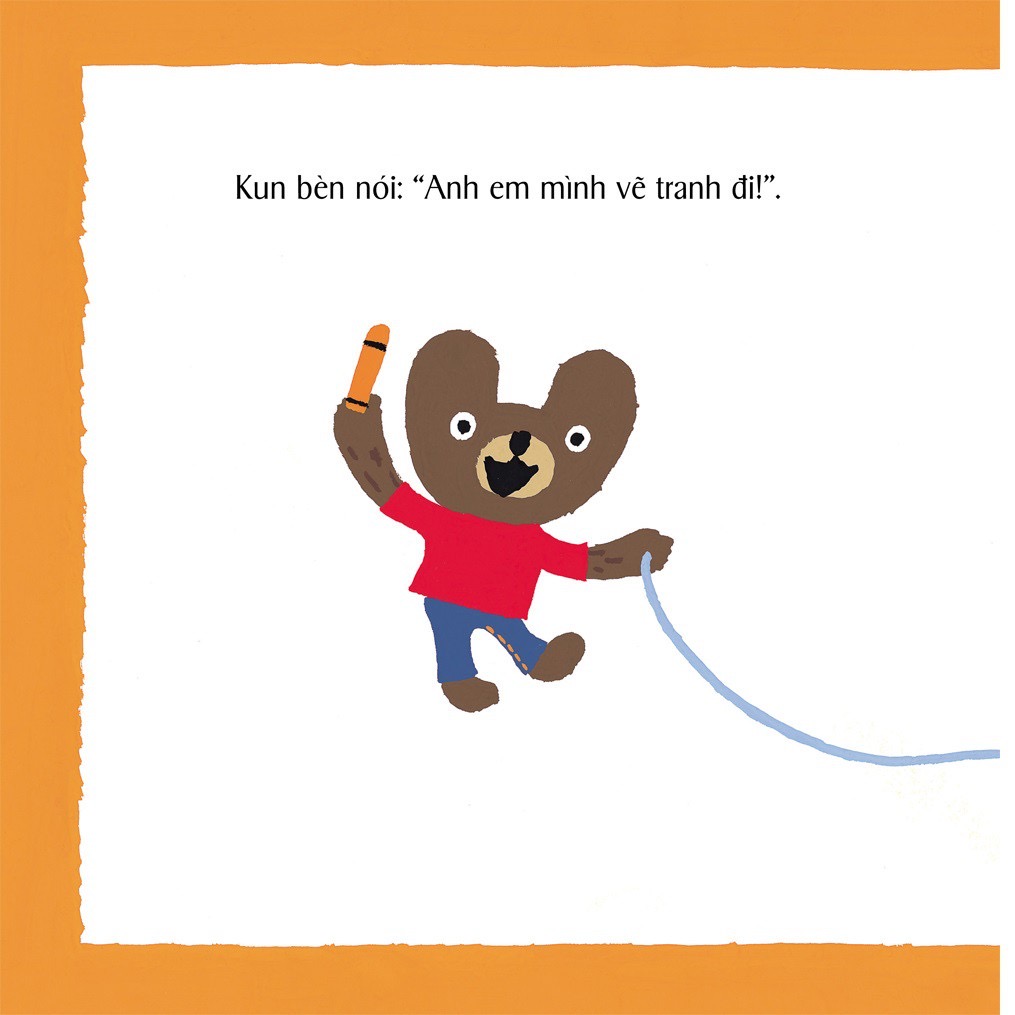 Sách Ehon Nhật Bản - Kun và Ma - Dành cho các bé từ 0-3 tuổi
