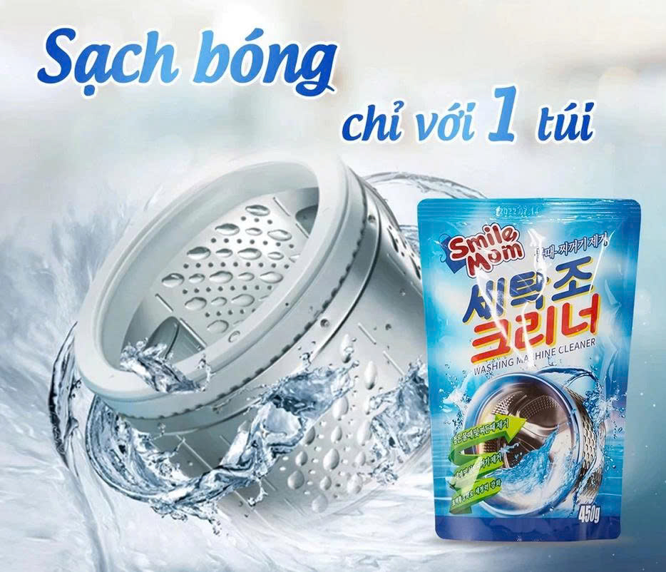 450g Bột Tẩy Lồng Máy Giặt Cao Cấp Giúp Làm Sạch Và Loại Bỏ Cặn Bẩn Hiệu Quả 99% Chất Làm Sạch Vệ Sinh Diệt Khuẩn Hiệu Quả