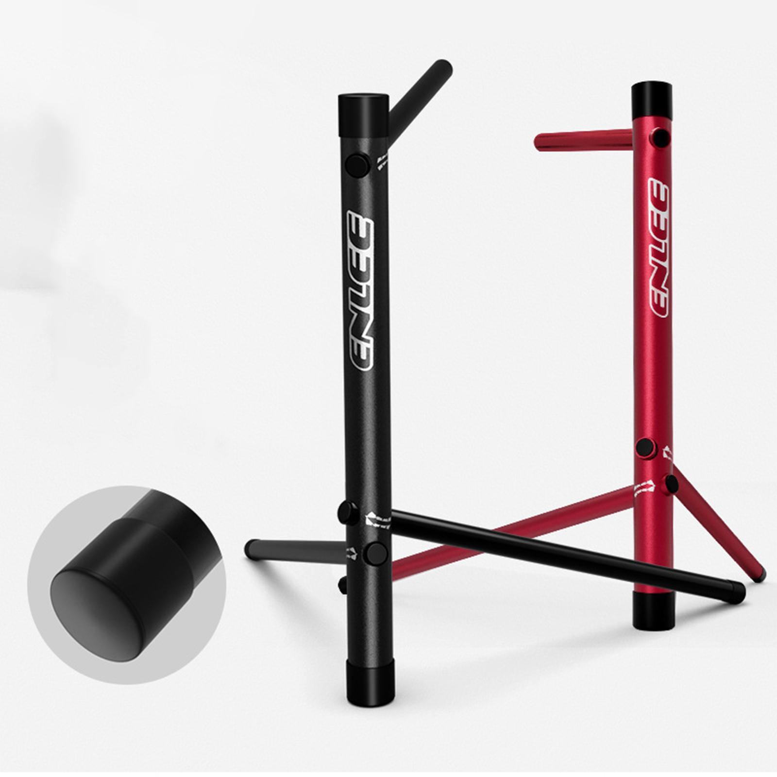 Parking Rack Stand Detachable for Cleaning Maintenance Garage Black