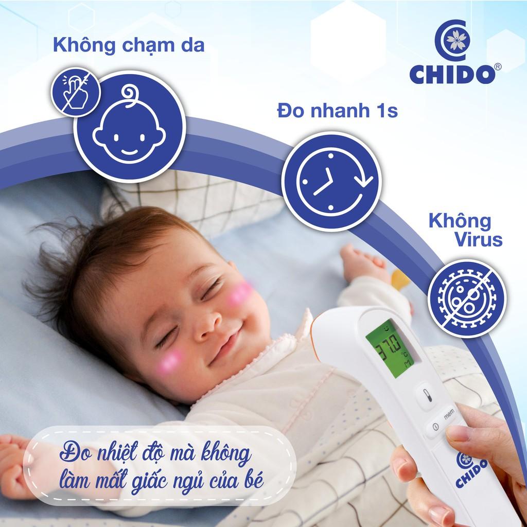 NHIỆT KẾ HỒNG NGOẠI thông minh 3 trong 1 CHIDO PHIÊN BẢN 2021, Đo nhiệt độ không chạm.