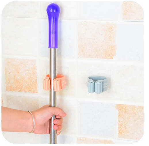Móc treo chổi nhỏ gọn tiện dụng - móc treo chổi siêu dính
