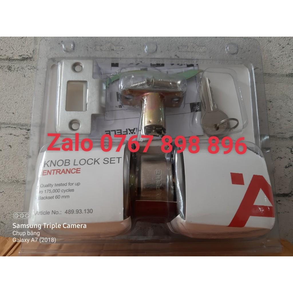 Tay nắm tròn =KL, cửa đi màu inox mờ Hafele 489.93.130( Hàng chính hãng)