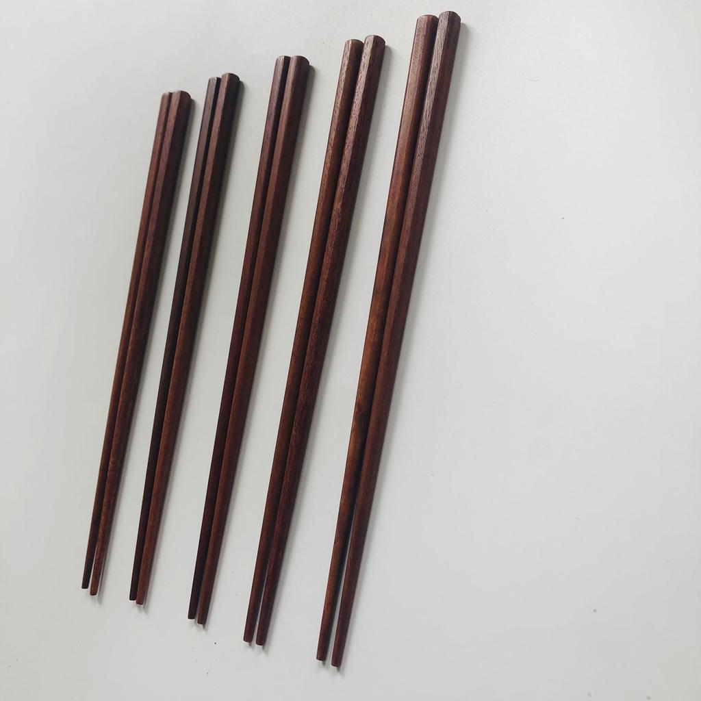 Đũa Gỗ Đỏ 23cm Bền Đẹp, Đũa Ăn Cơm An Toàn Cho Sức Khỏe, Phụ Kiện Nhà Bếp