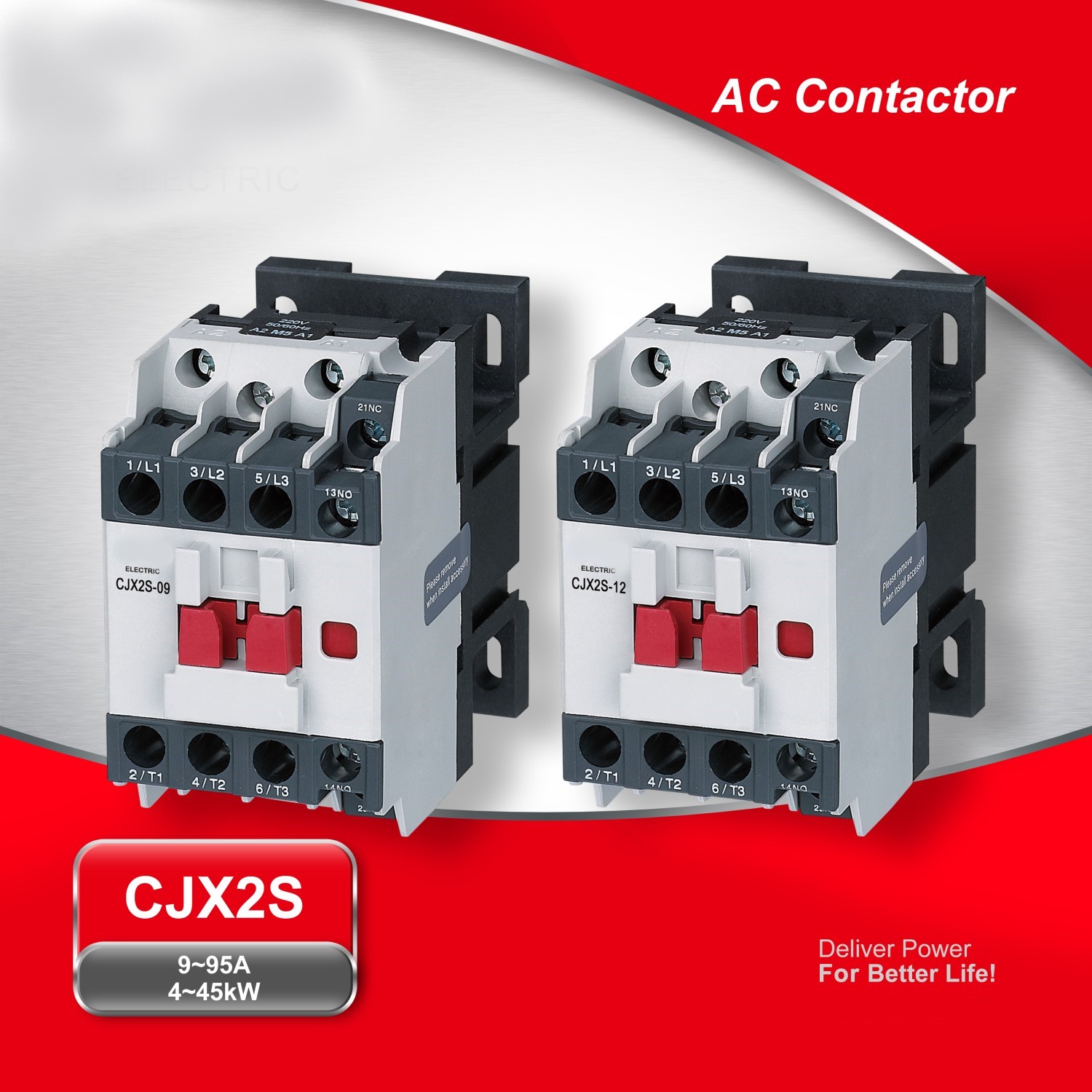 Khởi động từ, Contactor CNC cuộn hút 220V 12A đến 40A