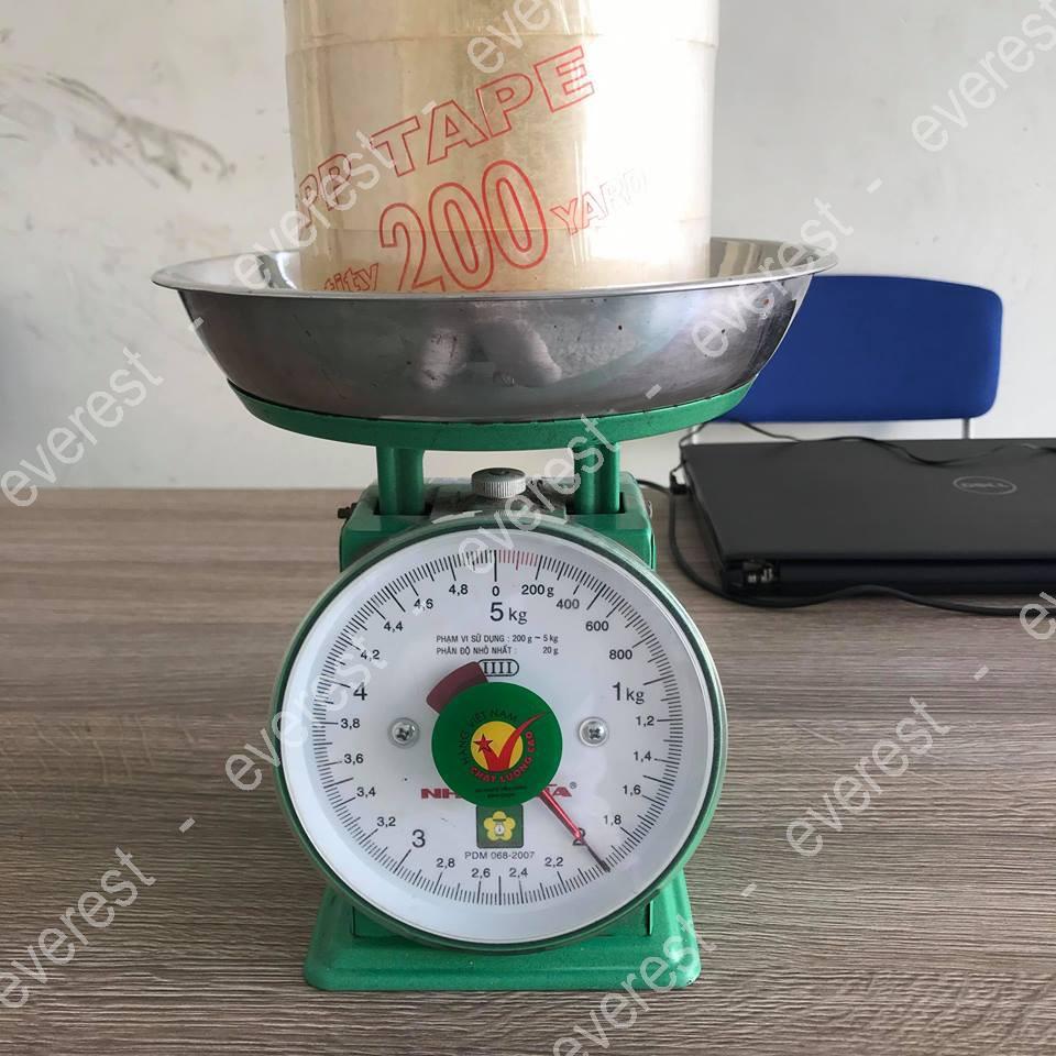 Băng keo dán thùng 200 yard 1 lốc 6 cuộn