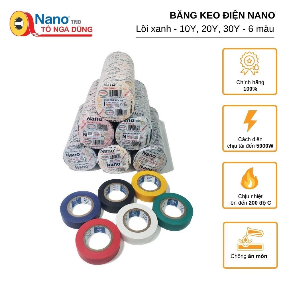 Băng Keo Điện Nano TÔ NGA DŨNG Lõi xanh