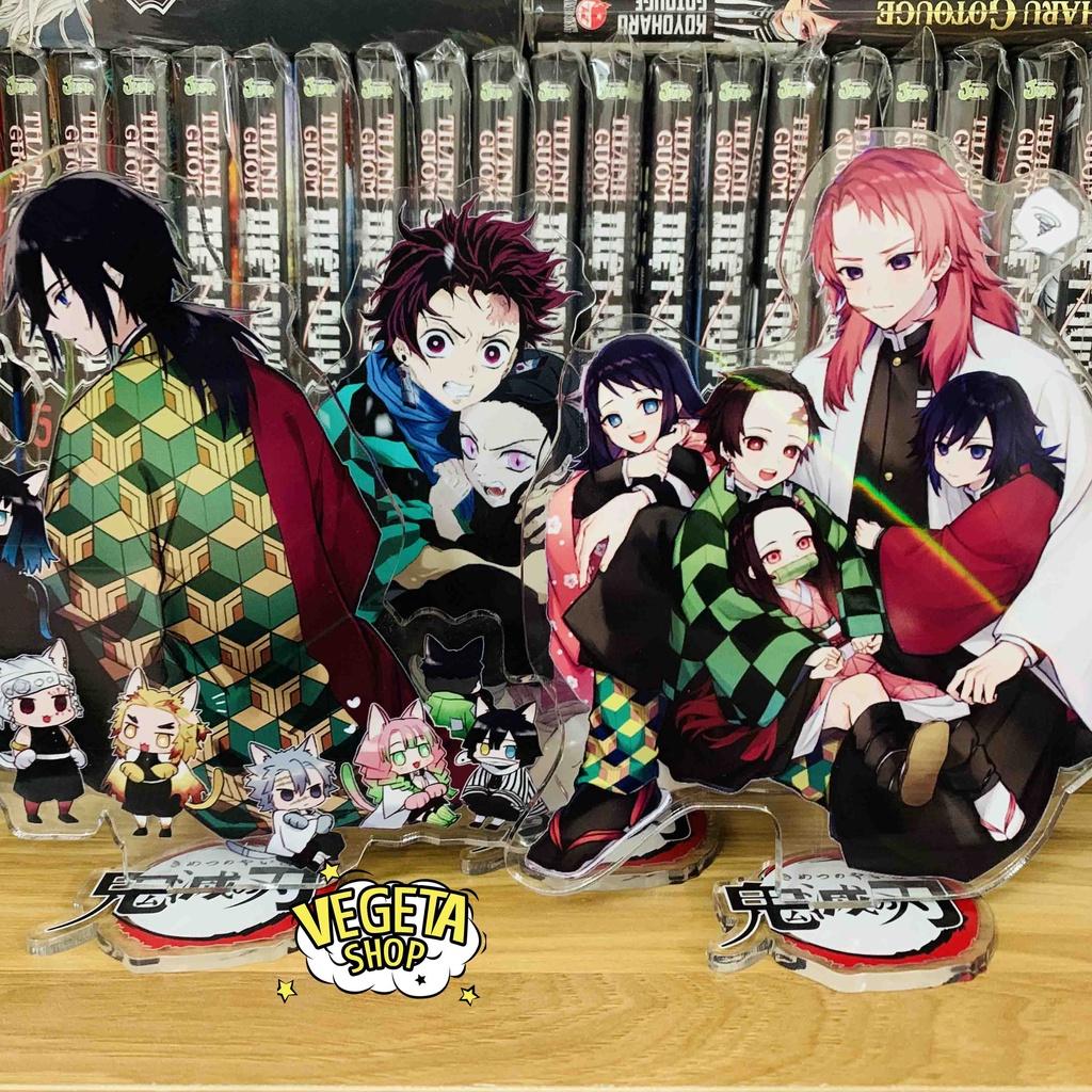 Mô Hình Tượng Standee Acrylic Mica 2 mặt Thanh Gươm Diệt Quỷ - Kimetsu No Yaiba - Tanjiro Nezuko Zenitsu Rengoku Shinobu