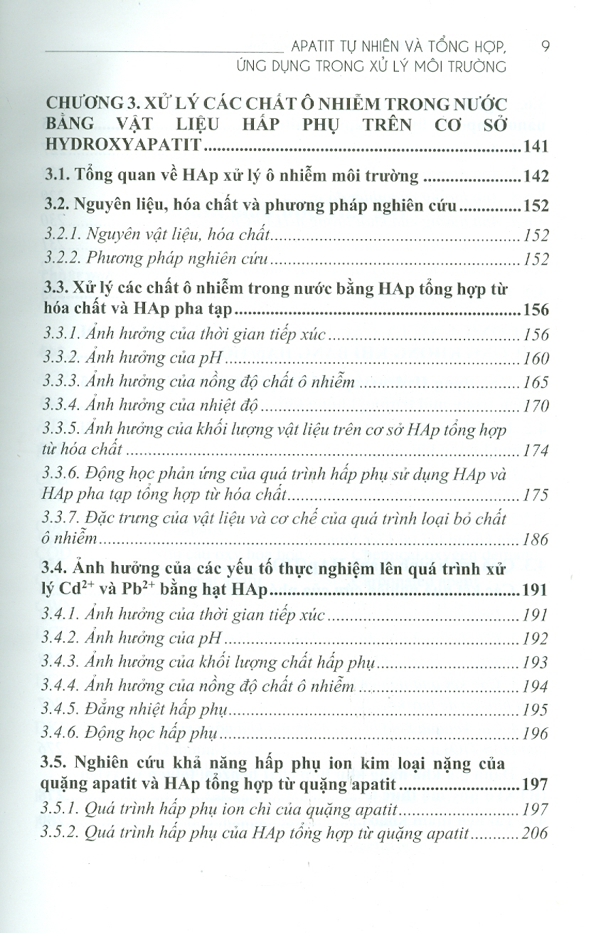 Apatit Tự Nhiên Và Tổng Hợp Ứng Dụng Trong Xử Lý Môi Trường (Bìa Cứng)