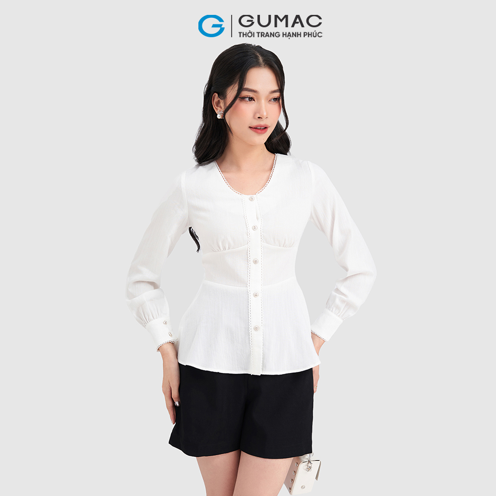 Áo kiểu peplum GUMAC AD03008