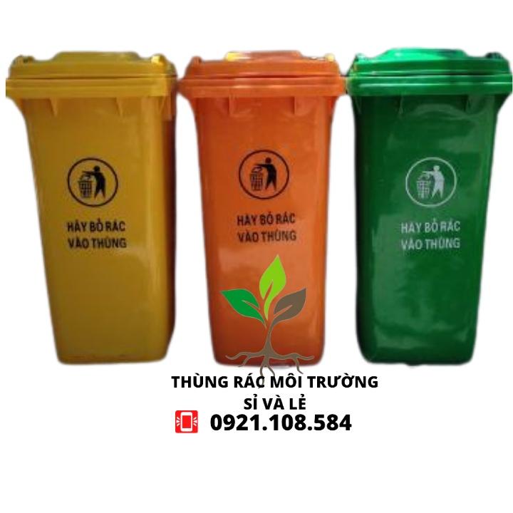 THÙNG RÁC CÔNG CỘNG 240L (CAM,VÀNG,XANH)