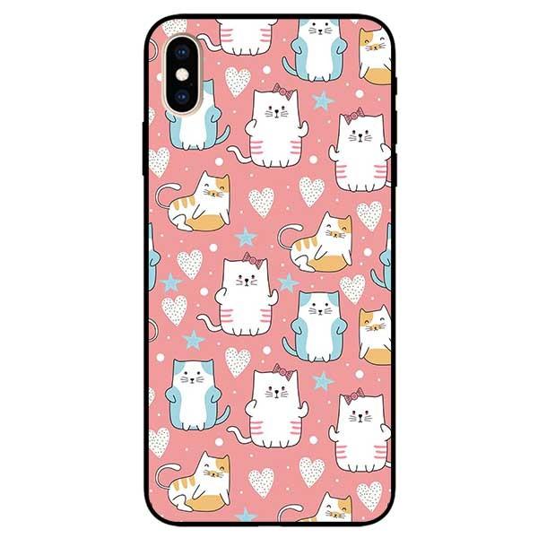Ốp lưng dành cho Iphone X / Xs - Iphone Xs Max - Iphone Xr mẫu Họa Tiết Mèo Xanh Vàng