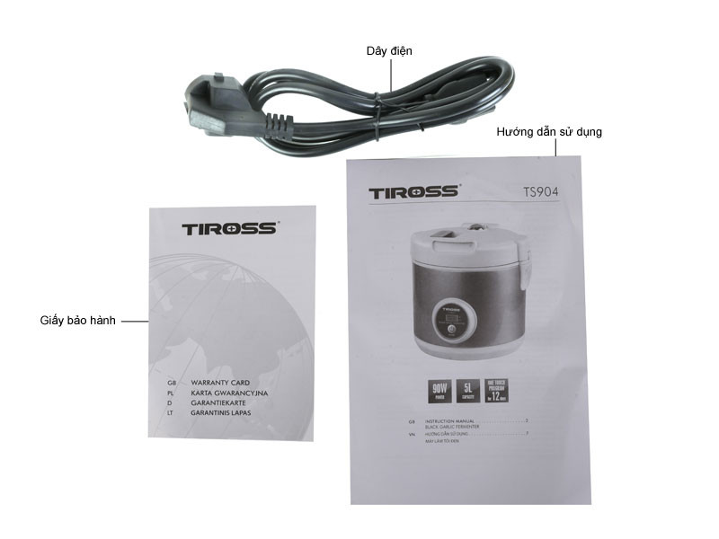 Máy làm tỏi đen Tiross TS904 - Hàng chính hãng