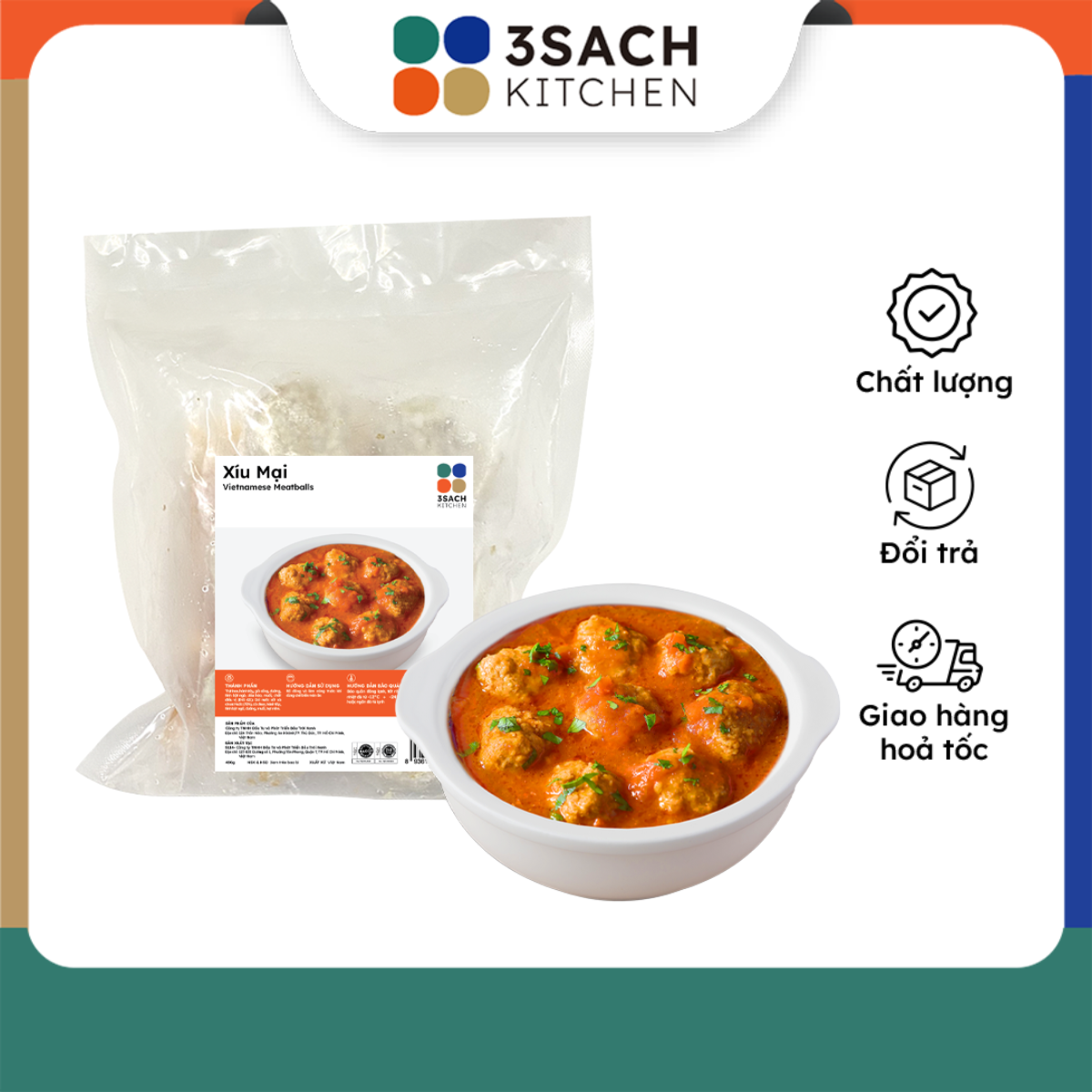 Xíu Mại 3Sach Kitchen 440gr