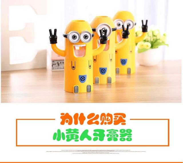 BỘ NHẢ KEM ĐÁNH RĂNG MINION