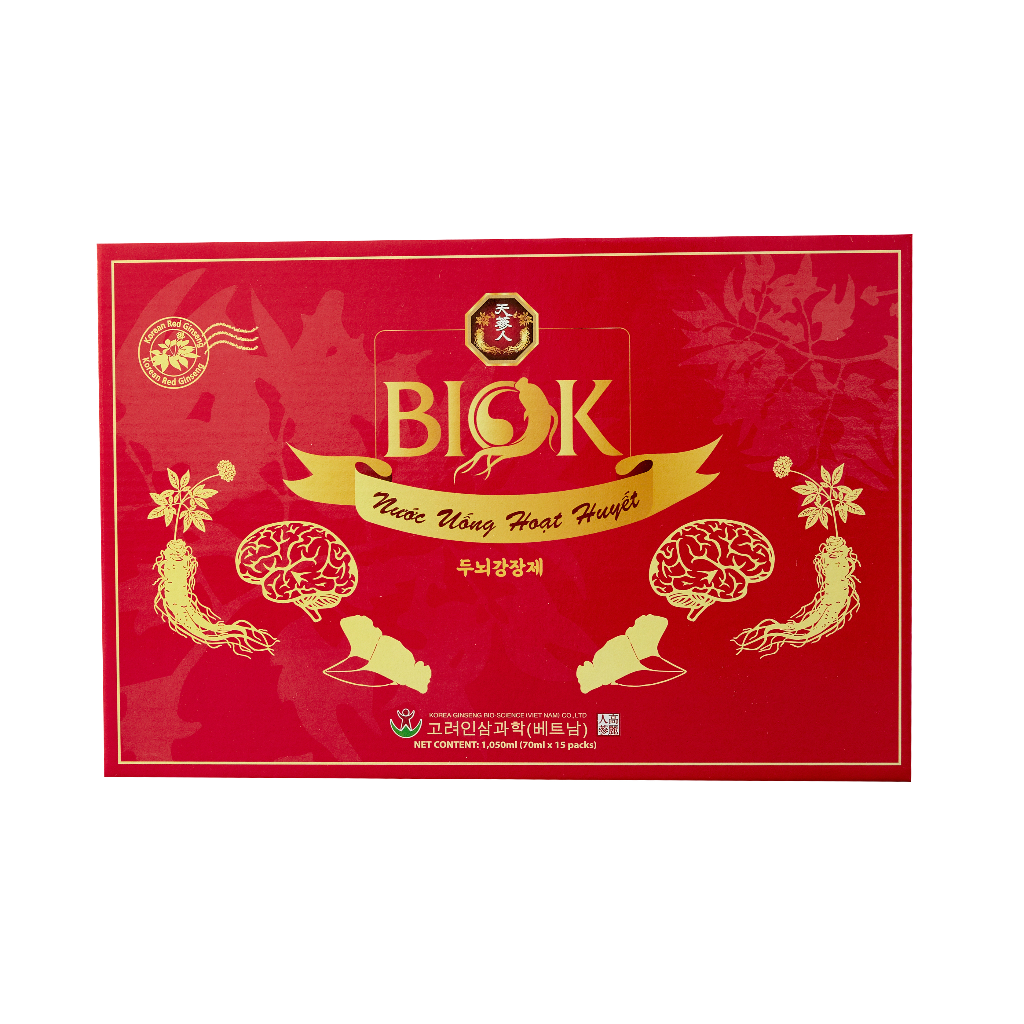 Nước uống Hoạt Huyết Biok - Hộp 15 gói * 15ml