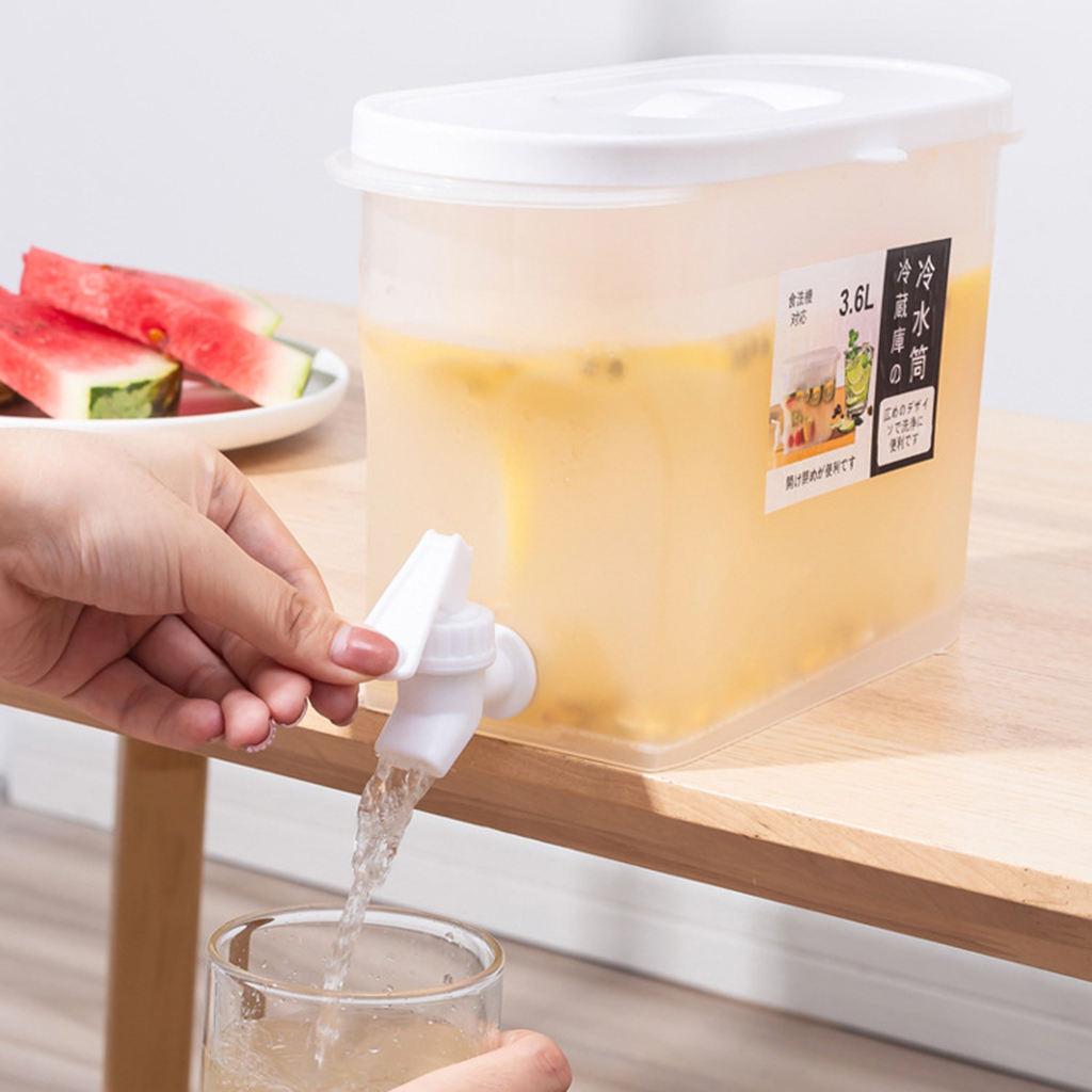Cold Kettle Water Jug for Fruit Tea Hot and Cold Ice Tea Pitcher with Faucet
