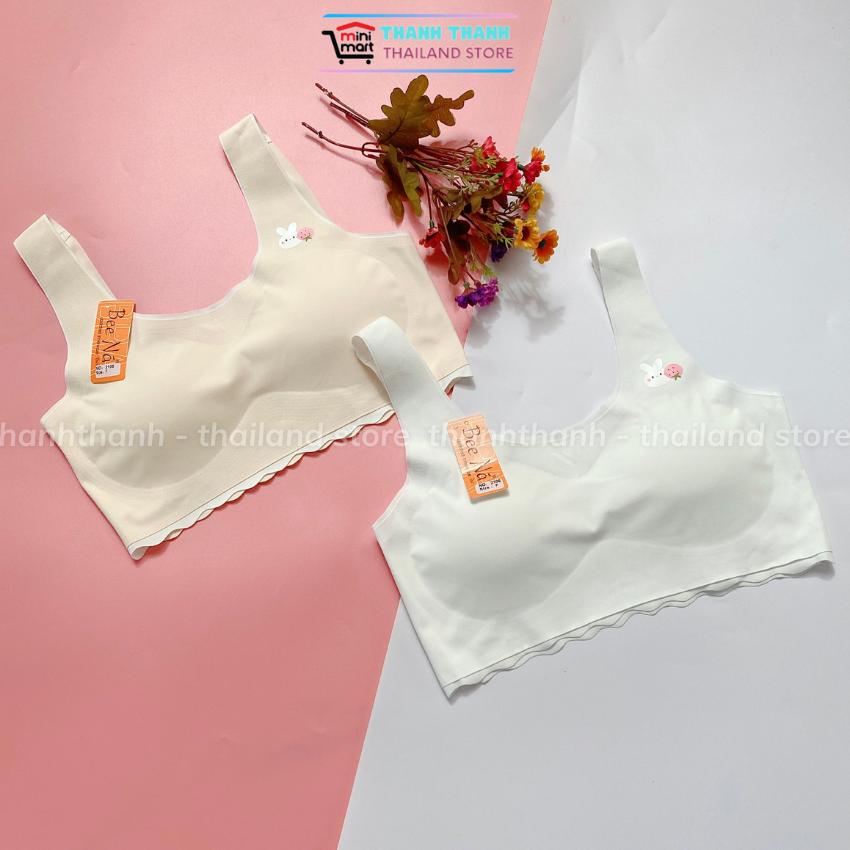 Áo ngực bra su học sinh BeeNa 2106 không gọng mút nhẹ, co giản thoải mái